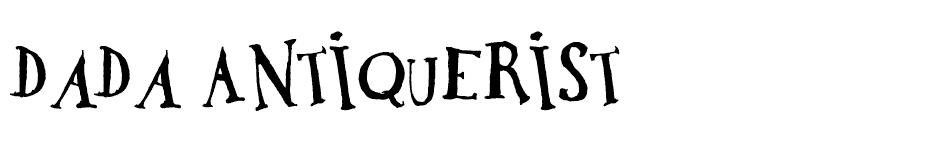 DaDa Antiquerist  font